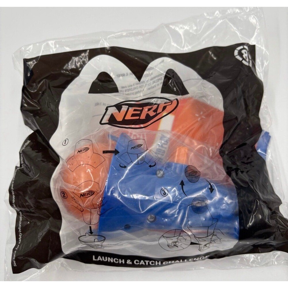 2023 McDonalds NERF Happy Meal Toy #8 Launch & Catch Challenge Sealed